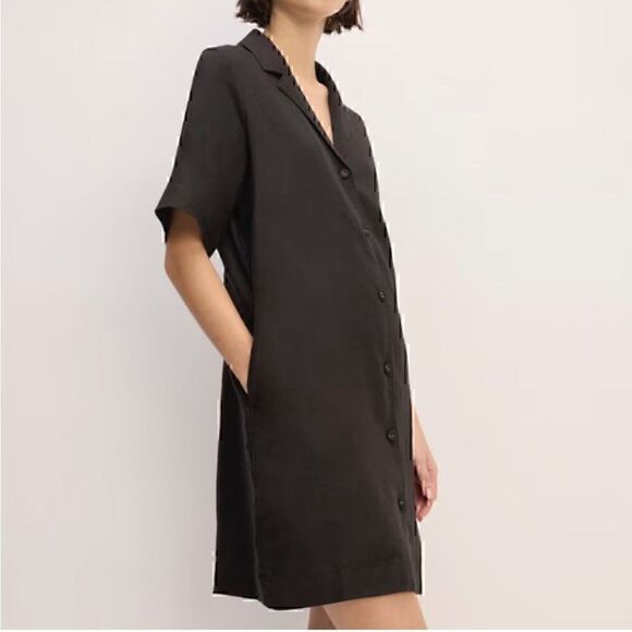 Everlane Dresses & Skirts - NWT Everlane Linen Workwear Dress Black Medium